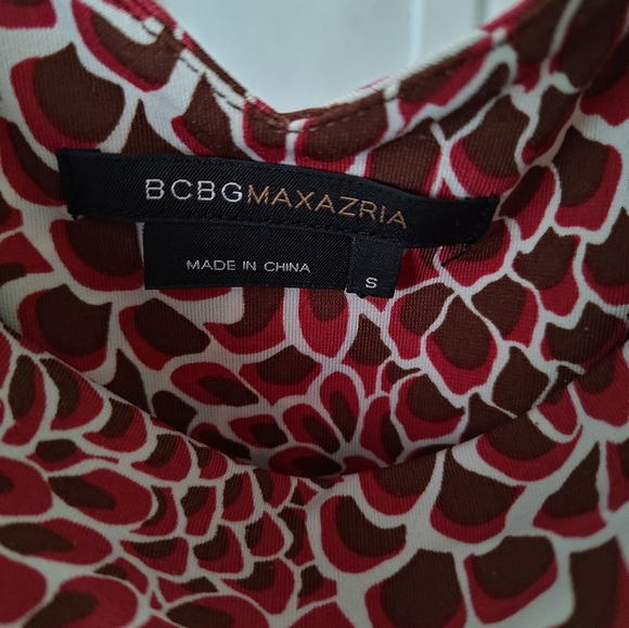 Dress Brown & Pink Small BCBGMaxAzria - Picture 1 of 8